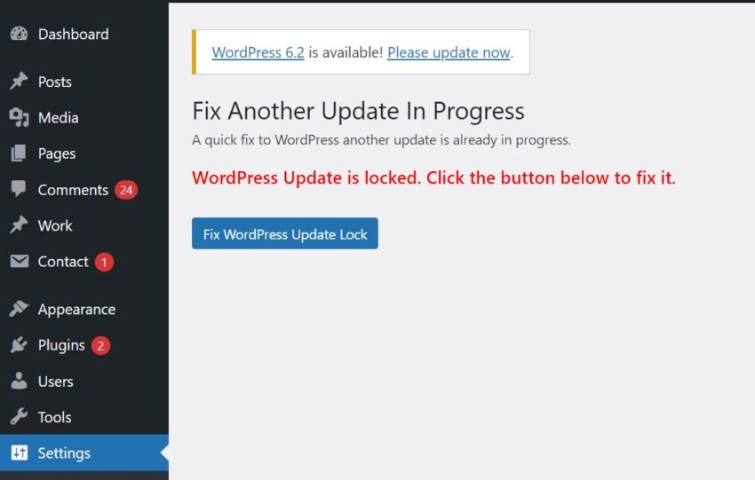 Easily Fix “Another Update is Currently in Progress” Error in WordPress ...
